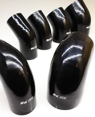 KS Tuned Black Silicone 90* Elbow Coupler 4.00"